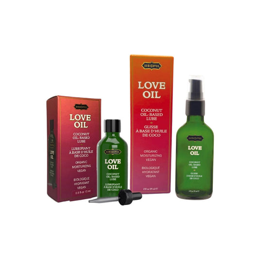 Kama Sutra Love Oil (Coconut Oil Based) Organic Lubricant 15ml or 59ml