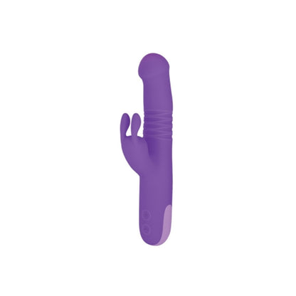Excellent Power Trio Thruster 3 In 1 Silicone Rotating Beads Thrusting Rabbit Vibrator