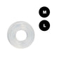 CalExotics Premium Silicone Cock Ring Clear Medium/Large
