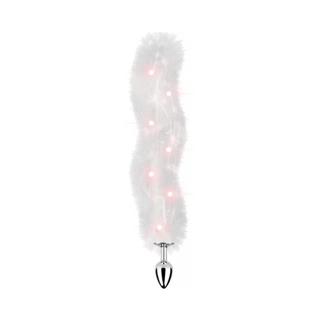 Hott Products | Foxy Tail Light Up Faux Fur Butt Plug With Multicolored Light Pattern