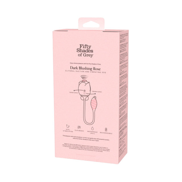 Fifty Shades of Grey Dark Blushing Rose - Clitoral Suction and Vibrating Egg