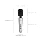 Doxy Go Massage Wand Massager Brushed Metal