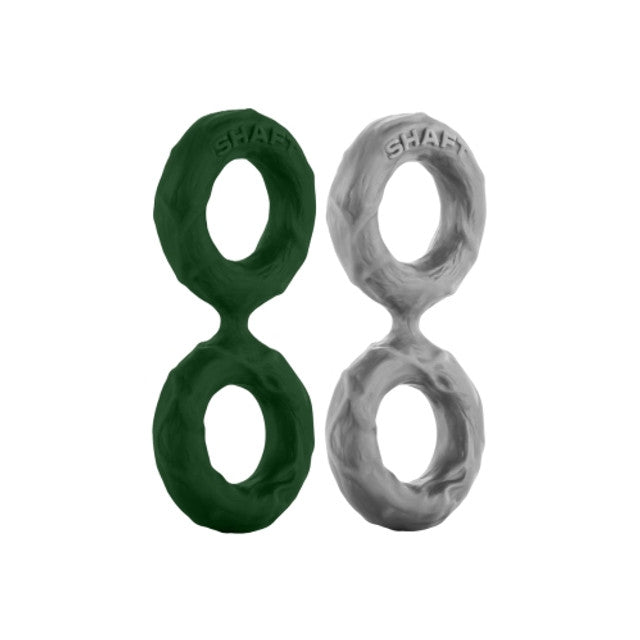Shaft Model D Flexskin Liquid Silicone Double C-Ring Cock Ring Size 1