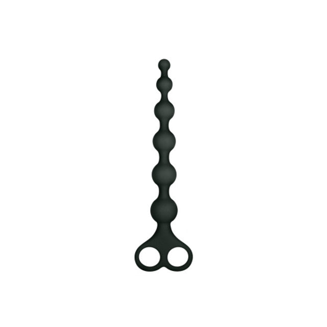 Excellent Power Arse Beads 8" Ribbed Silicone Anal Beads