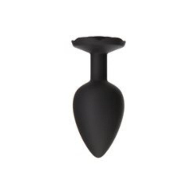 BMS Roses Til’ Dawn – Silicone Anal Plug - Large - Black
