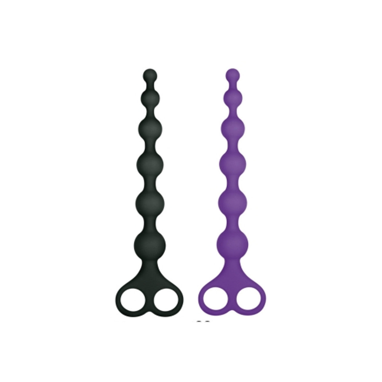 Excellent Power Arse Beads 8" Ribbed Silicone Anal Beads