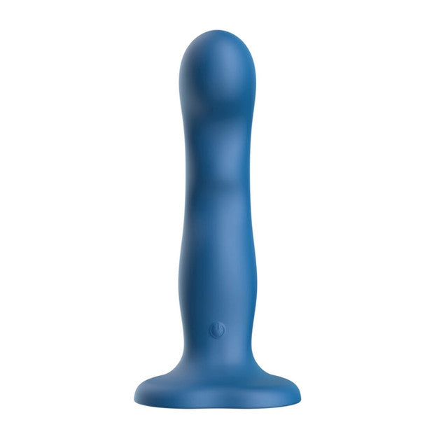 Luv Inc Ws38: Wavy Strap On Luv Vibe with Remote - Blue
