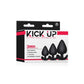 Excellent Power Kick Up - 3 in 1 Silicone Anal Training Set Black 7A
