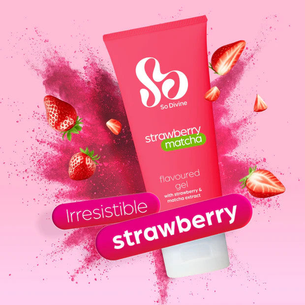 So Divine Strawberry Matcha Water Based Lubricant 100ml