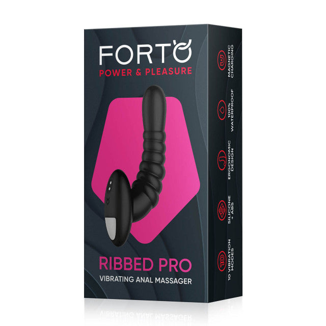 Forto Ribbed Pro Vibrating Anal Massager
