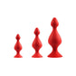 Excellent Power Back Up 3 in 1 Gourd Kit - Butt Plug Set - Red