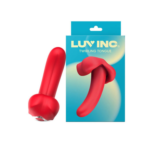 Luv Inc Tt61: Twirling Tongue Vibrator - Red