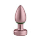 Femme Funn Bougie Plug - Vibrating Anodized Butt Plug - Rose Gold