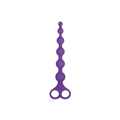 Excellent Power Arse Beads 8" Ribbed Silicone Anal Beads