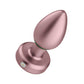 Femme Funn Bougie Plug - Vibrating Anodized Butt Plug - Rose Gold