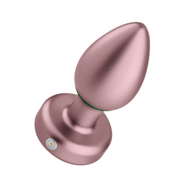 Femme Funn Bougie Plug - Vibrating Anodized Butt Plug - Rose Gold