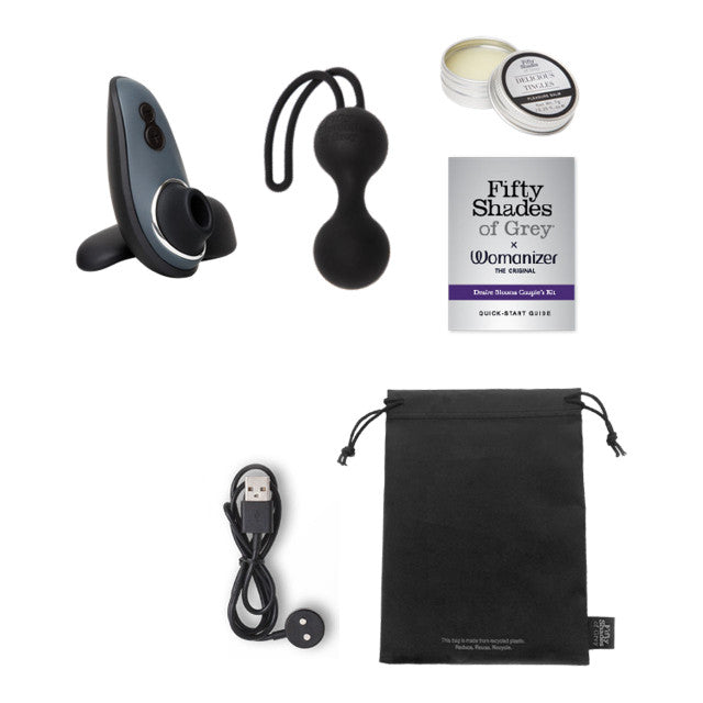 Fifty Shades of Grey X Womanizer Liberty - Desire Blooms Couple’s Kit (3 Piece)