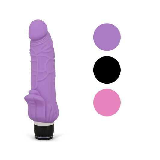 Seven Creations Silicone Classic Clit Stimulator 035 Vibrator - MULTIPLE COLOURS