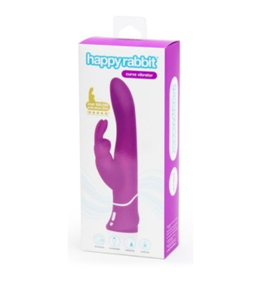 Love Honey Happy Rabbit Curve Thrusting Rabbit Vibrator Purple