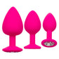Calexotics Cheeky Anal Plugs 3 Pack - Pink