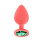 Luv Inc Jp31: Jeweled Plug with 3 Exchangeable Jewel Stones
