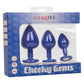 Calexotics Cheeky Anal Plugs 3 Pack - Purple