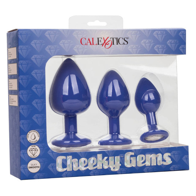 Calexotics Cheeky Anal Plugs 3 Pack - Purple