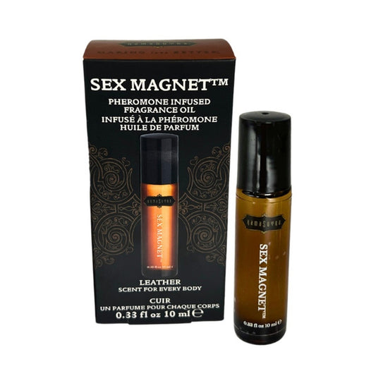 Kama Sutra Sex Magnet Pheromone - Leather Roll On Fragrance Oil 10ml