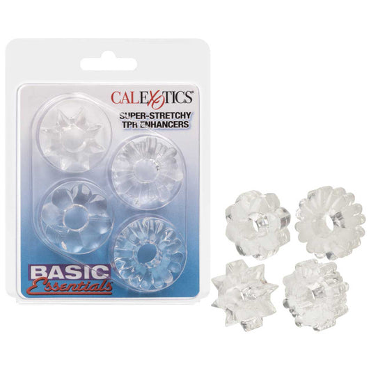 CalExotics Basic Essentials® Super-stretchy TPR Enhancers - Clear
