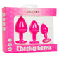 Calexotics Cheeky Anal Plugs 3 Pack - Pink