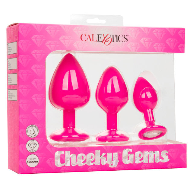 Calexotics Cheeky Anal Plugs 3 Pack - Pink