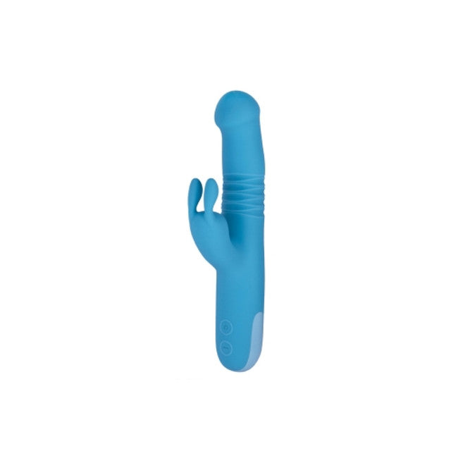 Excellent Power Trio Thruster 3 In 1 Silicone Rotating Beads Thrusting Rabbit Vibrator