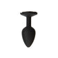 BMS Roses Til’ Dawn – Silicone Anal Plug - Small - Black