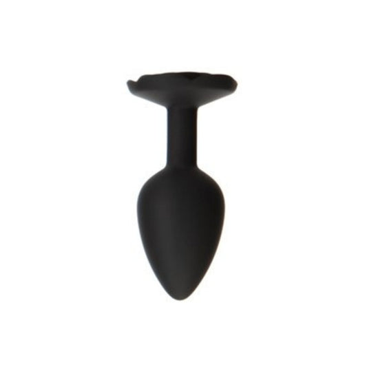 BMS Roses Til’ Dawn – Silicone Anal Plug - Small - Black