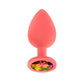 Luv Inc Jp31: Jeweled Plug with 3 Exchangeable Jewel Stones