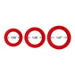Forto F-61: 3 Piece Cock Ring C-Ring Set 100% Silicone (1.2'', 1.8", 1.57")