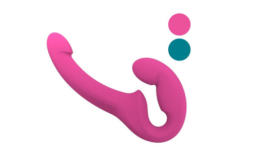 Fun Factory Share Lite - Strapless Strap-On - Posable Double Dildo