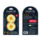 Forto F-81: Double Ring (Liquid Silicone) Cock & Ball Ring 44mm/47mm/51mm