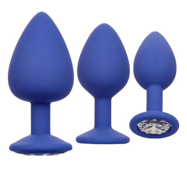 Calexotics Cheeky Anal Plugs 3 Pack - Purple