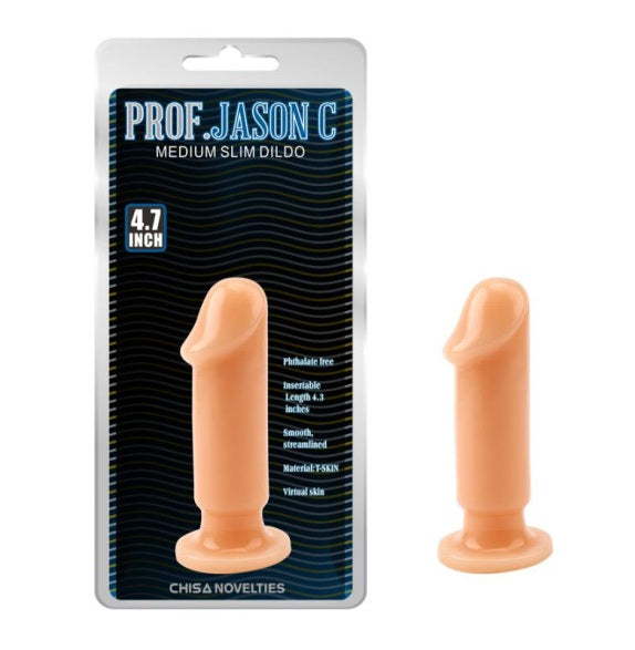 CHISA Prof Jason C Large Slim Dildo 6.5" Flesh
