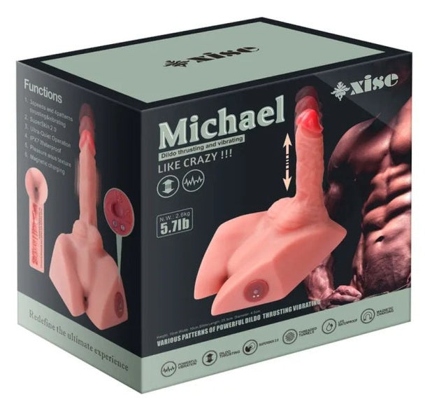Daytona Dolls Michael 2.5kg USB Auto Thrusting 20cm Male Cock and Ass Masturbator