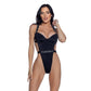 PlayBoy Black High-Leg 1 Pc Swimsuit with Rhinestone Logo Size XS/S/M/L