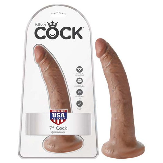 Pipedream King Cock 7" Cock Tan 17.8cm Dong Dildo