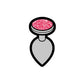 Wood Rocket Gem Butt Plug Enamel Pin