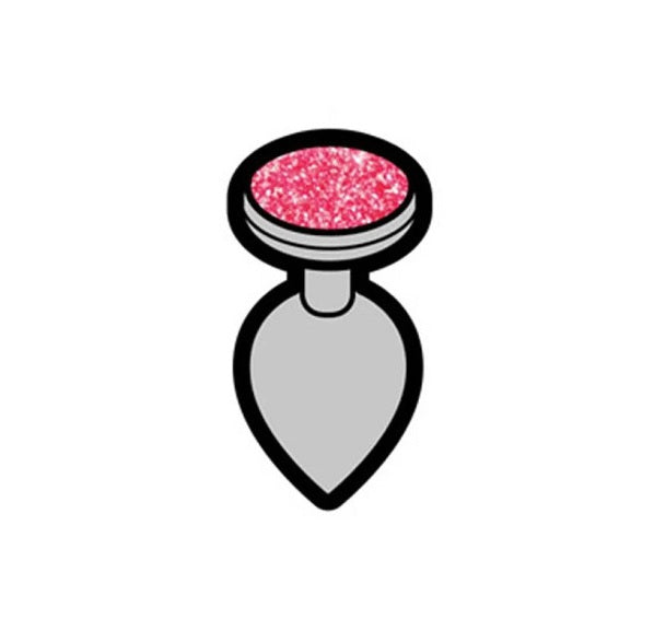 Wood Rocket Gem Butt Plug Enamel Pin