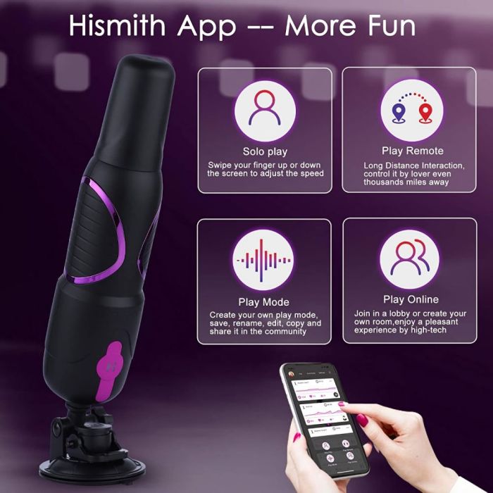 HiSmith - Traveler Pro 3.0 Portable Sex Machine (Remote and App)