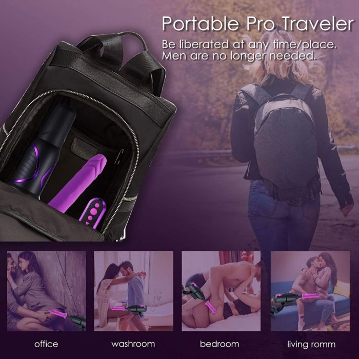 HiSmith - Traveler Pro 3.0 Portable Sex Machine (Remote and App)