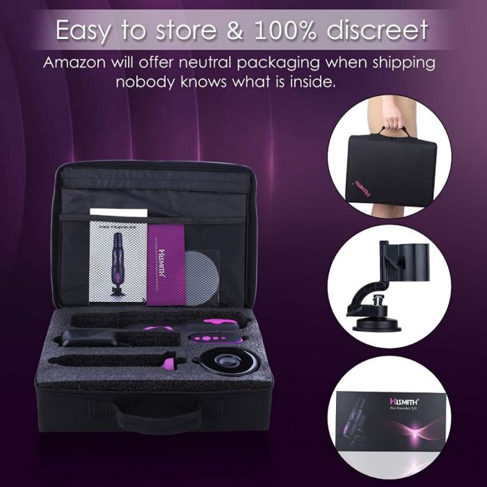 HiSmith - Traveler Pro 3.0 Portable Sex Machine (Remote and App)