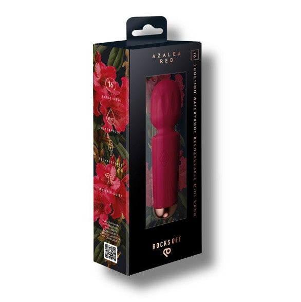 Rocks Off Rechargeable Mini Wand - Azalea Red