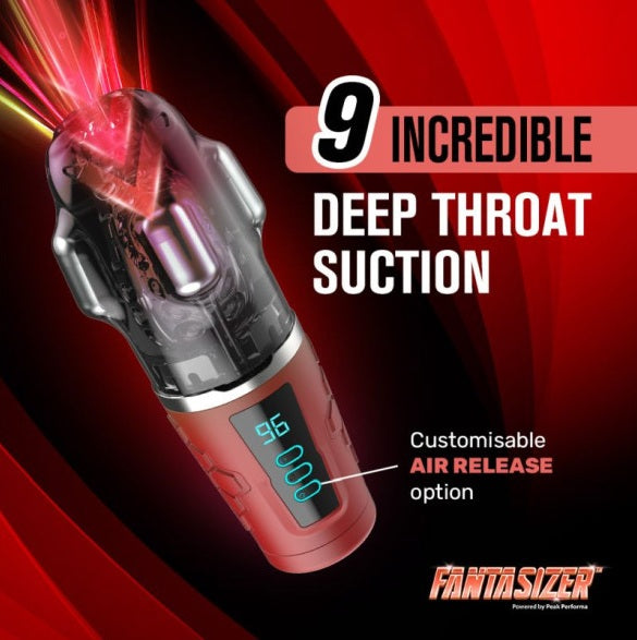 Peak Performa Hypershaker Automatic App Controlled LCD Masturbator Red